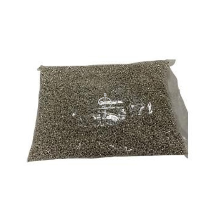 Perla Suelta Para Bordar Plateada #4 1 Kilo